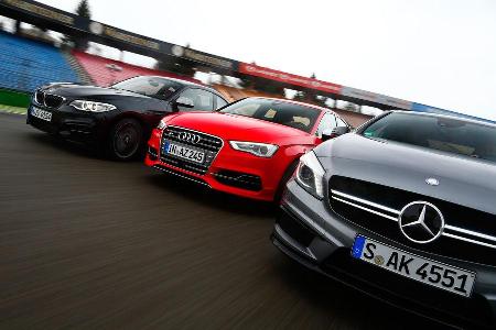 Audi S3 Limousine, BMW M235i, Mercedes A 45 AMG