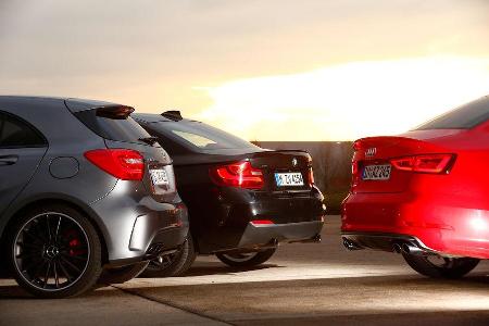 Audi S3 Limousine, BMW M235i, Mercedes A 45 AMG