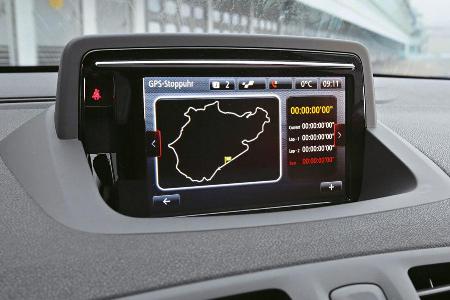 Renault Mgane R.S. Trophy-R, Monitor, Navi