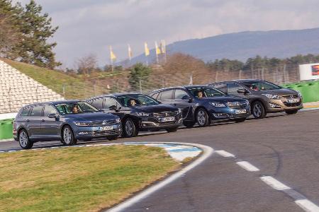 VW Passat Variant, Opel Insignia ST, Peugeot 508, Hyundai i40 Kombi
