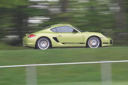 Porsche Cayman R, Seitenansicht, Fahrt, Gelände