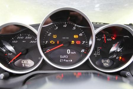 Porsche Cayman R, Tacho, Messinstrumente