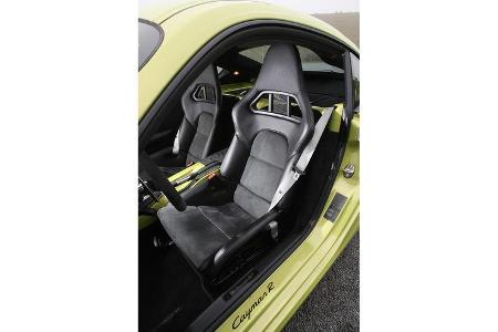 Porsche Cayman R, Fahrersitz