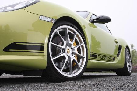 Porsche Cayman R, Detail, Alufelgen, vorne