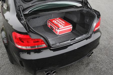 BMW Einser M Coupe, Kofferraum, Tasche