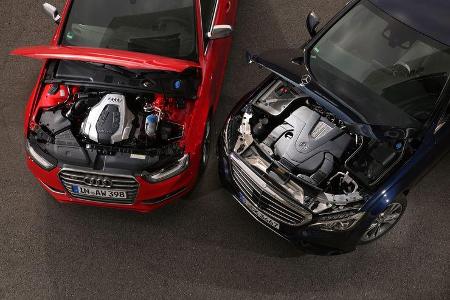 Audi S4, Mercedes C 400 4Matic, Motor