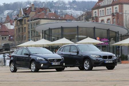 Volvo V40 Cross Country, BMW X1 x-Drive 28i, Seitenansicht