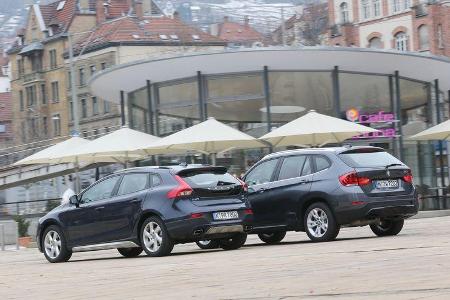 Volvo V40 Cross Country, BMW X1 x-Drive 28i, Heckansicht