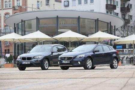 Volvo V40 Cross Country, BMW X1 x-Drive 28i, Seitenansicht