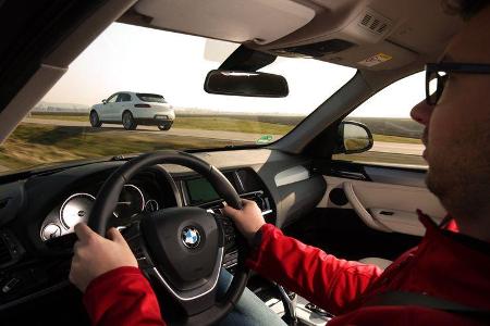 BMW X3 xDrive 35d, Porsche Macan S Diesel, Ausfahrt