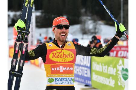 Kombination: Rydzek führt nach dem Springen - Frenzel Vierter Kombination: Rydzek führt nach dem Springen - Frenzel Vierter