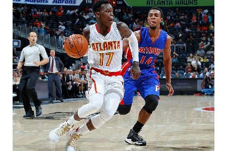 NBA: Schröder unterliegt mit den Hawks in Detroit NBA: Schröder unterliegt mit den Hawks in Detroit