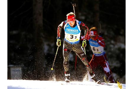 Biathleten greifen in Ruhpolding in Bestbesetzung nach Staffelsieg Biathleten greifen in Ruhpolding in Bestbesetzung nach Staffelsieg