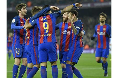 Copa del Rey: Titelverteidiger Barca komplettiert Halbfinale Copa del Rey: Titelverteidiger Barca komplettiert Halbfinale