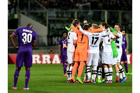Erstmals nach Hinspiel-Heimniederlage weiter: Gladbach schreibt Vereinsgeschichte Erstmals nach Hinspiel-Heimniederlage weiter: Gladbach schreibt Vereinsgeschichte