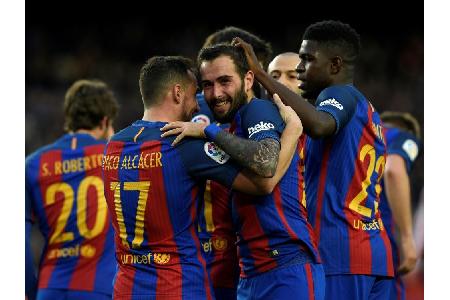 Spanien: Barcelona bleibt Real auf den Fersen - Atletico festigt Platz vier