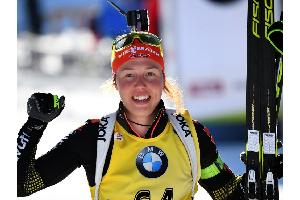 Gold in Hochfilzen: Dahlmeier bleibt Verfolgungs-Königin