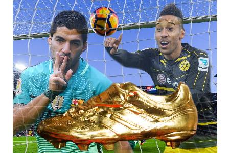 Mit dem Golden Shoe wird anhand eines Punktesystems der Top-Torschütze des europäischen Liga-Fußballs ausgezeichnet. Die Tor... Mit dem Golden Shoe wird anhand eines Punktesystems der Top-Torschütze des europäischen Liga-Fußballs ausgezeichnet. Die Tor...