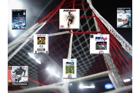 PES 2014 zeigte nur ein Stadion, FIFA 97 hatte David Ginola auf dem Cover, PES 2 hatte nur das Schema eines Spielers zu biet...