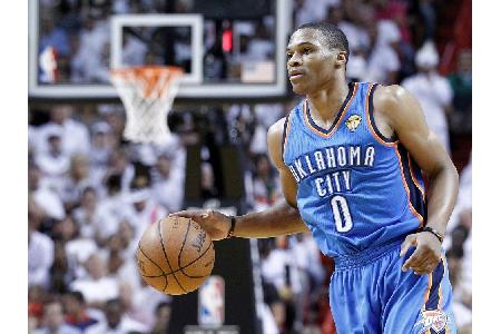 30. Triple-Double: Oklahomas Westbrook auf Rekordjagd 30. Triple-Double: Oklahomas Westbrook auf Rekordjagd