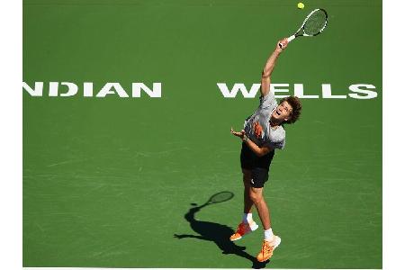 Indian Wells: Zverev weiter, Struff raus Indian Wells: Zverev weiter, Struff raus