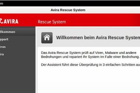 Avira AntiVir Rescue System - Sollten Sie einmal Ihr System gar nicht mehr starten können, hilft möglicherweise eine Rettung...