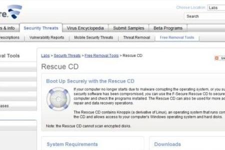 F-Secure Rescue CD - Mit F-Secure Rescue CD ist es möglich, ein durch Malware beschädigtes System nach Viren zu durchsuchen....