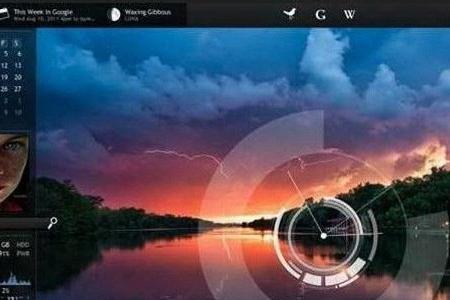 Mithilfe von Rainmeter lassen sich eine Reihe von informativen Statusanzeigen im stylishen Design auf dem Desktop einblenden.