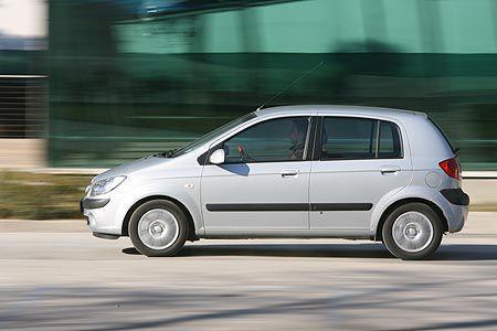 Der 170 km/h schnelle Getz gibt sich mit Normalbenzin zufrieden.