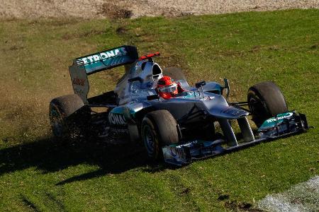 Schumacher GP Australien F1 Crashs 2012