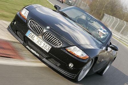 ... und der Alpina Z4 Roadster den Slalom.