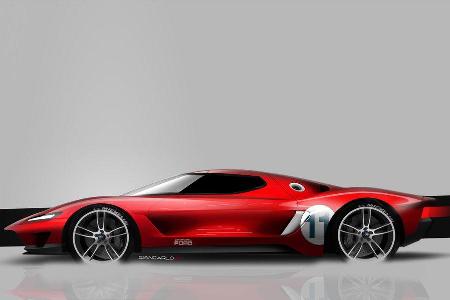 Ford GT - Supersportwagen - Entwicklung - frhe Skizzen
