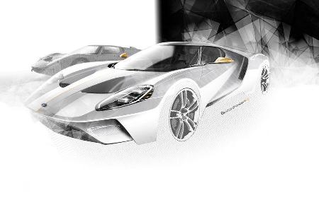 Ford GT - Supersportwagen - Entwicklung - letzte Skizzen