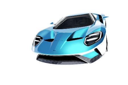 Ford GT - Supersportwagen - Entwicklung - letzte Skizzen