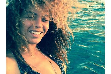 Beyoncé auch ohne Make-Up ein Hingucker