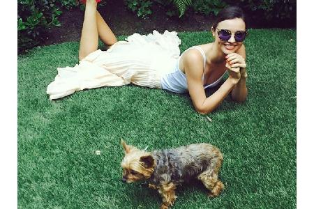 Ihre wenige Freizeit verbringt Supermodel Miranda Kerr (34) gerne an der frischen Luft. Ihr treuer Begleiter ist dabei natür...
