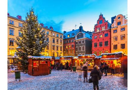 Auch in Schwedens Hauptstadt Stockholm haben Weihnachtsmärkte eine lange Tradition. Auf dem Stortorget in der Altstadt haben...