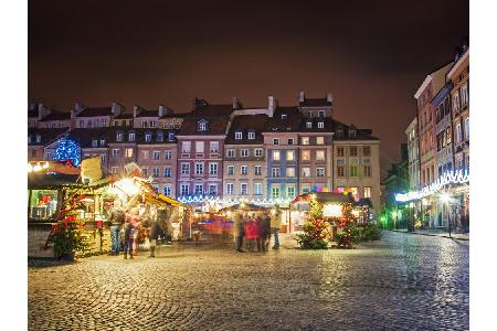 Lust auf weiße Weihnacht? Dann könnte Warschau die richtige Adresse sein! Aufgrund seiner Lage, ist die polnische Stadt mete...