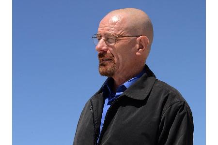 Als aus dem Ruder gelaufener Familienvater, Meth-kochender Walter White in 