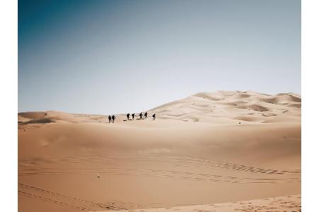 Ja, auch in der Wüste kann man sich auf die Langdistanz wagen - wie zum Beispiel beim Sahara Marathon in Algerien. Hier steh...