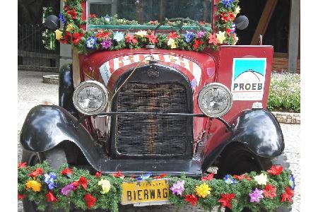 Dieser Bierwagen steht im brasilianischen Blumenau, das eines der größten und bekanntesten Oktoberfeste des Kontinents veran...