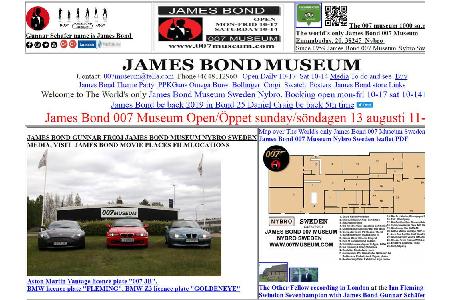 Coolness gehört zu James Bond wie Autos und Frauen. Dieser Website ist die Coolness allerdings gänzlich verloren gegangen.