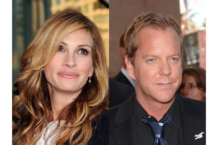 Kurz vor der geplanten Hochzeit im Jahr 1991 ging die Beziehung zwischen Julia Roberts (49) und Kiefer Sutherland (50) in di...