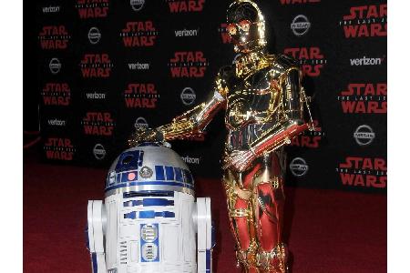 Keine Premiere ohne das Kult-Duo schlechthin: R2-D2 und C-3PO!