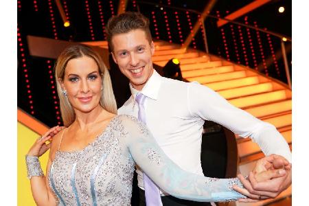 Moderatorin Charlotte Würdig (39) darf an der Seite von Valentin Lusin (31, aus Düsseldorf, u. a. zweifacher Vizeweltmeister...