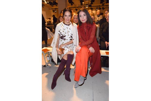 ...wie Moderatorin Johanna Klum und Aktrice Nadine Warmuth. Ob die beiden sich auch über ihren Nachwuchs austauschten? Johan...