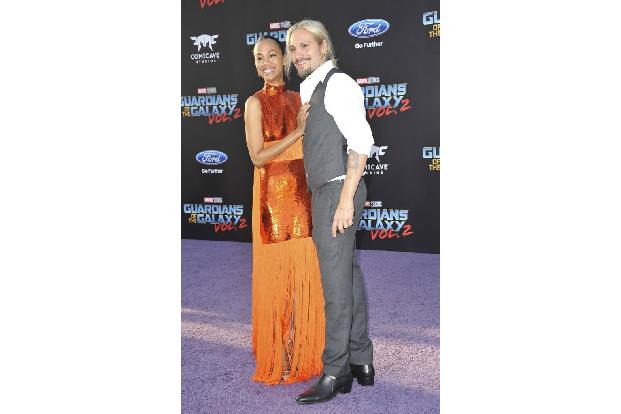 ...zwischen Zoe Saldana und und ihren Ehemann Marco Perego passte kein Blatt. Den beiden war anzusehen, dass sie sich genaus...