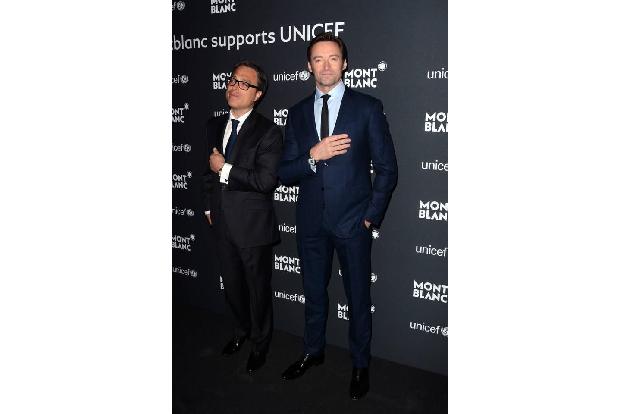 ...zu kleinen Späßchen mit oder über Hugh Jackman bereit war. Tja, wer sieht in dieser Pose bloß besser aus? Wahrscheinlich...