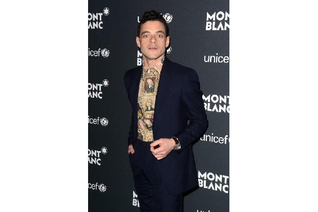 ...sein US-Kollege Rami Malek. Fünf Millionen Kinder sollen weltweit durch diese Aktion von Montblanc Zugang zu Schulmateria...