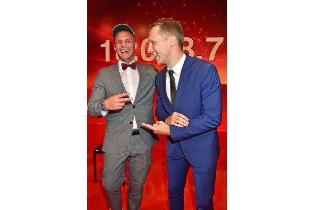 ...mit Comedian Oliver Pocher hatte er gut lachen. Einen kleinen Dämpfer musste er jedoch einstecken: Seine geplante Teilnah...